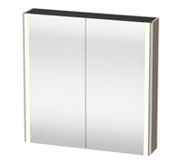 Duravit Duravit Uni-Armoire miroir XSquare prise CH 80x80x15,5cm, laqué, 2 portes, LED, mural Quantité:1