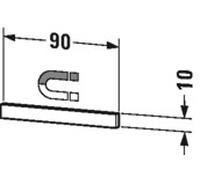 Duravit élément du système de montage de meubles UV970900000