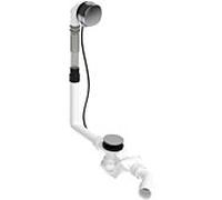 Duravit Ensemble d'évacuation et de trop-plein 792201000001000 d= 5,2 cm, pour baignoires avec évacuation latérale, avec entrée de baignoire, chromé