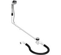 Duravit Garniture de vidage et trop-plein 792211000001000 Câble Bowden longueur 110 cm, d= 5,2 cm, avec bec verseur, chromé