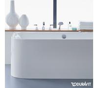 Duravit baignoire Happy D.2 700317000000000 180 x 80 cm, blanc, coin droit, panneau acrylique