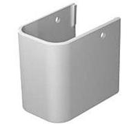 Duravit demi-colonne Happy D.2 pour lavabo 80, 65, 60cm, 08582800001, Couleur: Blanc avec Wondergliss