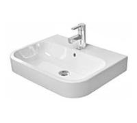 Duravit Happy D.2 - Vasque, 60x46 cm, avec un trou pour robinetterie, avec WonderGliss, blanc alpin 23156000001
