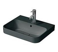 Duravit – Lavabo Happy D.2 50×40 cm rectangulaire à poser Anthracite mat 2360501300