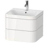 Duravit Happy D.2 lavabo avec meuble 57.5 cm blanche HP4635O2222