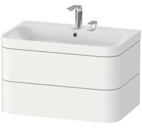 Duravit Happy D.2 lavabo avec meuble 77.5 cm blanche HP4637O3636