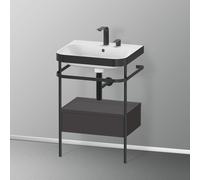 Duravit Happy D.2 Lavabo avec support, 1 tiroir, HP4740E8080, c-bonded