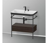Duravit Happy D.2 Lavabo avec support, 1 tiroir, HP4742E6969, c-bonded