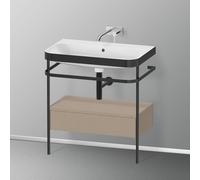 Duravit Happy D.2 Lavabo avec support, 1 tiroir, HP4742N7575, c-bonded