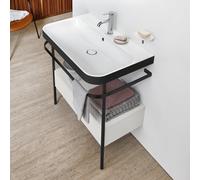 Duravit Happy D.2 Lavabo avec support, 1 tiroir, HP4742O3939, c-bonded