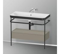 Duravit Happy D.2 Lavabo avec support, 1 tiroir, HP4743N9292, c-bonded