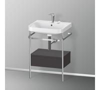 Duravit Happy D.2 Lavabo avec support, 1 tiroir, HP4840E8080, c-shaped
