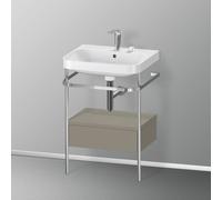 Duravit Happy D.2 Lavabo avec support, 1 tiroir, HP4840E9292, c-shaped