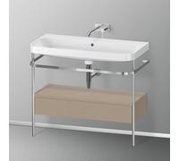 Duravit Happy D.2 Lavabo avec support, 1 tiroir, HP4843N7575, c-shaped