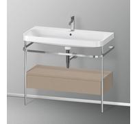 Duravit Happy D.2 Lavabo avec support, 1 tiroir, HP4843O7575, c-shaped