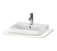 Duravit Happy D.2 lavabo console HP031B02222 65 x 48 cm, avec 2000 découpe, blanc haute brillance