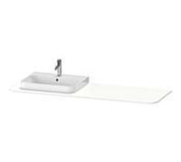 Duravit Happy D.2 lavabo console HP031HL3636 160 x 55 cm, avec 2000 découpe, à gauche, blanc