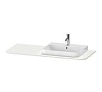 Duravit Happy D.2 lavabo console HP031KR3939 130 x 55 cm, avec 2000 découpe, à droite, Nordic blanc satinée