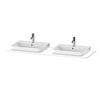 Duravit Plan de travail suspendu Happy D.2 HP032HB3636 160 x 55 cm 2 découpes blanc