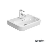 Duravit Lavabo Happy D.2 – 50×36 cm semi‑circulaire, blanc, trop‑plein, 1 trou