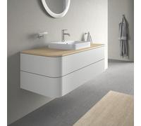 Duravit Happy D.2 Meuble bas pour plan de toilette, 2 tiroirs, HP497203939,