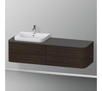 Duravit Happy D.2 Meuble bas pour plan de toilette, 4 tiroirs, HP4963L6969,