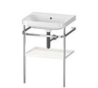 Duravit Duravit Meuble vasque Happy D.2 Plus 57,5x49 cm, sans trou, blanc brillant, avec console Quantité:1