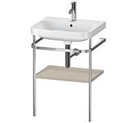 Duravit Duravit Meuble-lavabo Happy D.2 Plus 57,5x49cm, 1 Tiroir, Taupe mat, avec console Quantité:1