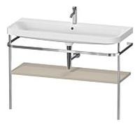 Duravit Happy D.2 Plus combinaison de vanité HP4839O60600000 117,5x49cm, avec console en métal, trou pour 2000 , finition satinée taupe