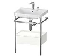 Duravit Happy D.2 Lavabo avec support, 1 tiroir, HP4840E3636, c-shaped