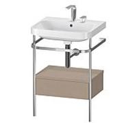 Duravit Happy D.2 Lavabo avec support, 1 tiroir, HP4840E7575, c-shaped