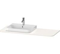 Duravit Happy D.2 lavabo console HP031KR2222 130 x 55 cm, avec 2000 découpe, à droite, blanc haute brillance
