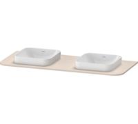Duravit Happy D.2 Plus Console, 1300x550 mm, 2 découpes, pour meuble sous-lavabo HP4943B, HP032KB8383