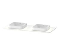 Duravit Happy D.2 Plus Console, 1300x550 mm, 2 découpes, pour meuble sous-lavabo HP4943B, HP032KB8484