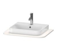 Duravit Happy D.2 Plus Console HP031B, 650x480 mm, 1 découpe, pour lavabo HP4940, HP4960, HP031B02222, Couleur: Décor blanc brillant