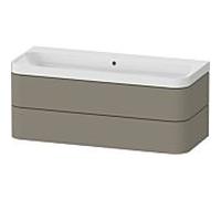 Duravit Happy D.2 Meuble avec vasque, 2 tiroirs, HP4349N92920000, c-shaped