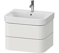 Duravit Happy D.2 Plus bâti-support pour lavabo suspendu, 625x490mm, 2 tiroirs, HP4386039390000