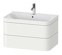 Duravit Happy D.2 Plus meuble sous-lavabo HP4637O3636 77,5 x 49 cm, trou pour robinetterie 2000 , blanc , 2 tiroirs