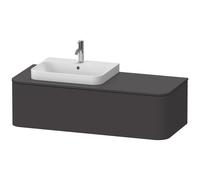Duravit Meuble sous-lavabo Happy D.2 Plus HP4942L8080 1300x550 1 tiroir gauche graphite supermatt