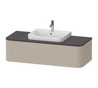 Duravit Happy D.2 Plus Meuble sous-lavabo sur console suspendu, 1300x550 mm, 1 tiroir, pour vasque à poser Position centrale, HP4942M6060