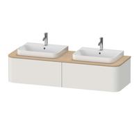 Duravit Meuble sous-lavabo Happy D.2 Plus HP4946B3939 1600×550, 2 tiroirs, 2 vasques Nordic White