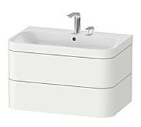 Duravit Happy D.2 lavabo avec meuble 77.5 cm blanche HP4637E3636