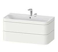 Duravit Happy D.2 Meuble avec vasque, 2 tiroirs, HP4638E3636, c-bonded