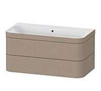 Duravit Happy D.2 lavabo avec meuble 97.5 cm beige HP4638N7575