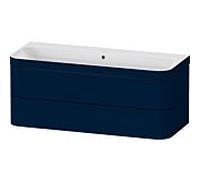 Duravit Duravit Meuble sous-lavabo Happy D.2 Plus 117,5x49 cm, 2 tiroirs, sans trou, bleu mat Quantité:1