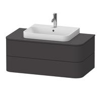 Duravit Meuble sous-vasque suspendu Happy D.2 Plus HP497108080 100x55 cm, 2 tiroirs, graphite