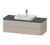 Duravit Happy D.2 Plus Meuble sous-vasque sur console suspendu, 1300x550 mm, 2 tiroirs, pour lavabo pour meuble, HP496206060
