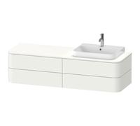 Duravit Happy D.2 Duravit match0 HP4963R3636 40,8 x 160 x 55 cm, 4 tiroirs, pour meuble vasque, à droite, blanc