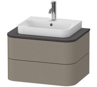 Duravit Happy D.2 Plus Meuble sous-vasque sur console suspendu, 650x480 mm, 2 tiroirs, pour vasque à poser, HP496009292