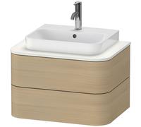 Duravit Happy D.2 Plus Meuble sous-vasque sur console suspendu, 650x480 mm, 2 tiroirs, pour vasque à poser, HP496007171